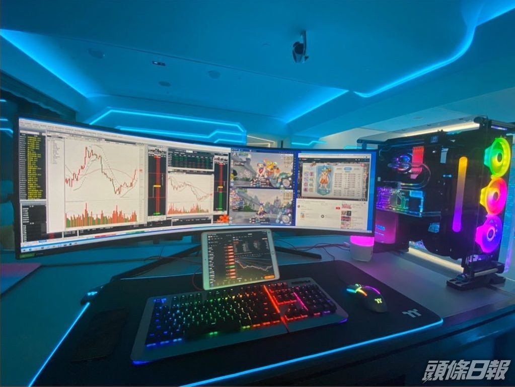 林志穎的電競設備。